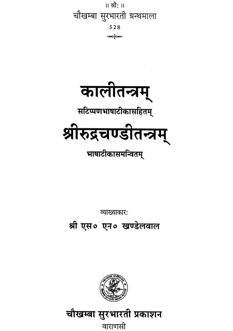Kali Tantra And Rudra Chandi Tantram - Indya