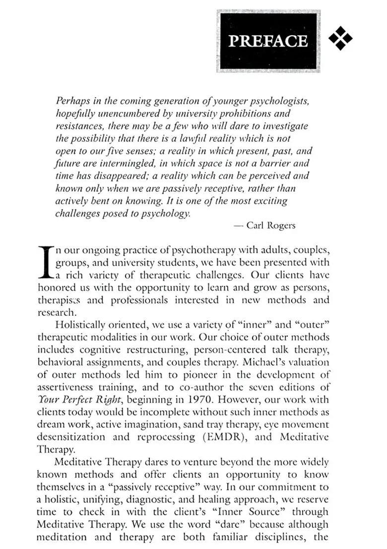 Meditative Therapy Facilitating Inner Directed Healing - Indya