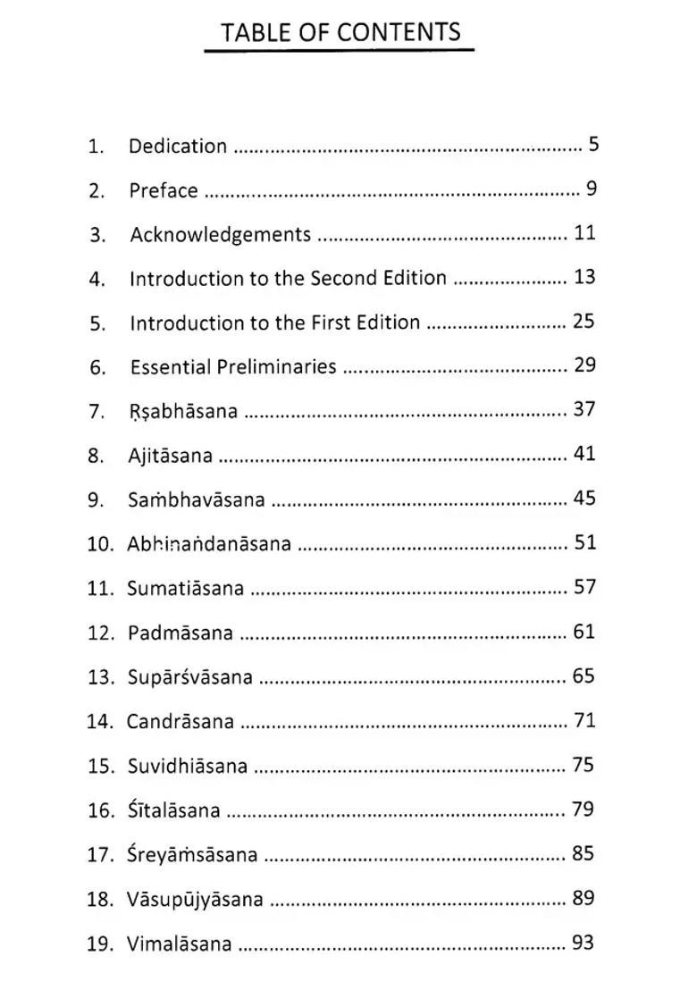 Tirthankarasana A Work On Jaina Yoga - Indya