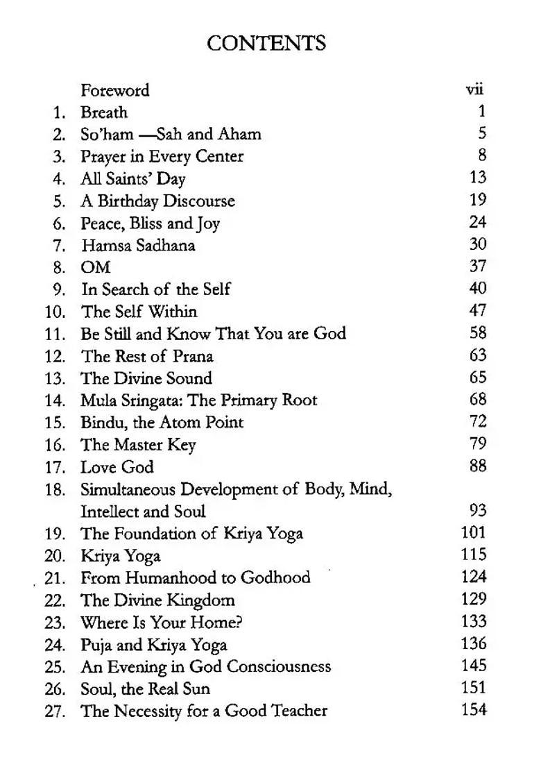 A Collection Of Instructions On Kriya Yoga - Indya