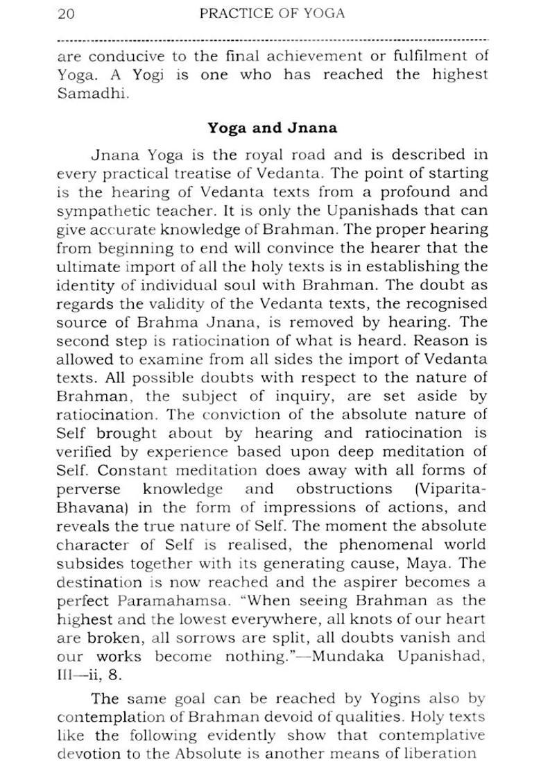 Practice Of Yoga - Indya