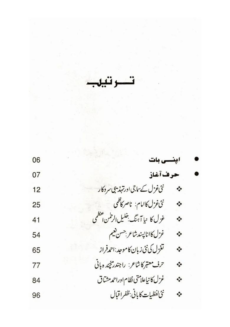 Nayi Ghazal Ke Sarokaar Criticism And Analysis In Urdu - Indya