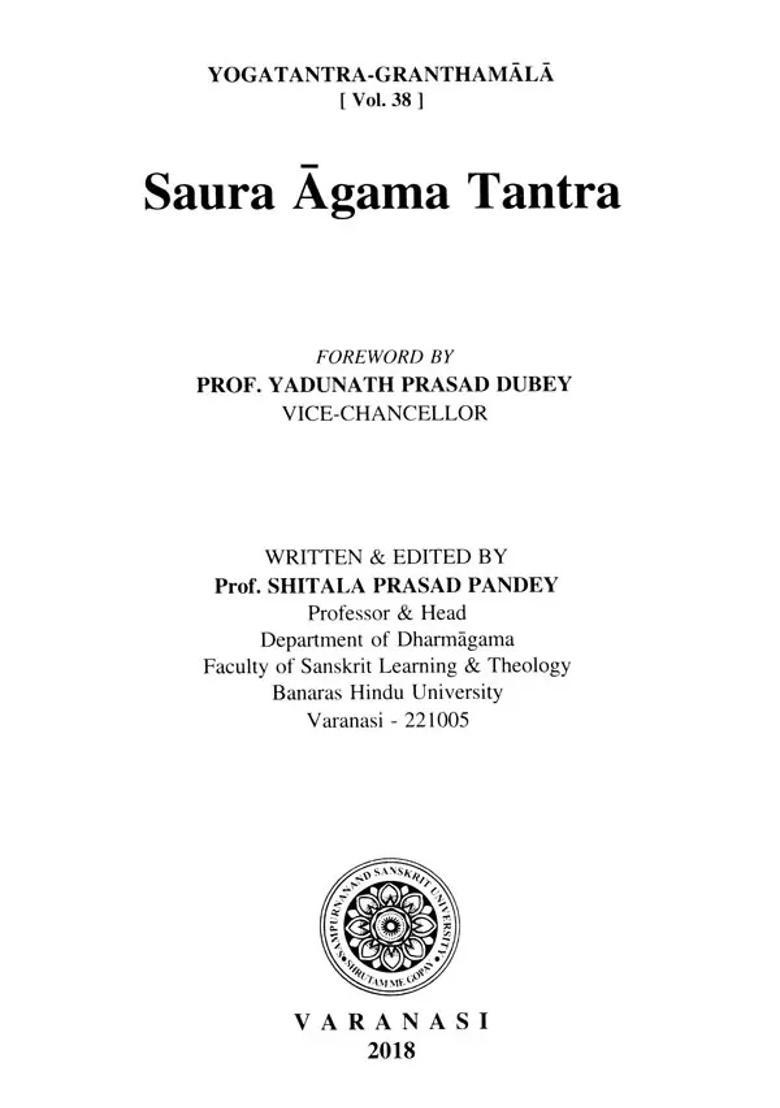 Saura Agama Tantra - Indya