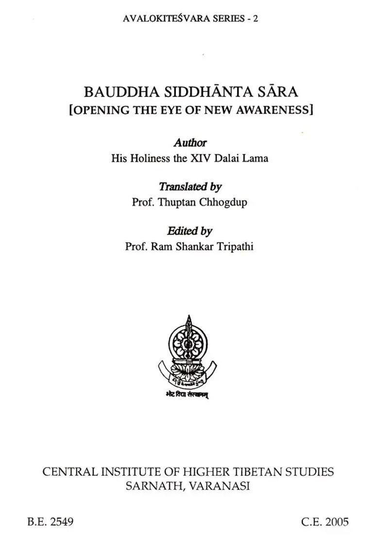 Buddhist Siddhanta Essence Balmatinayanonmilk Subhashita - Indya
