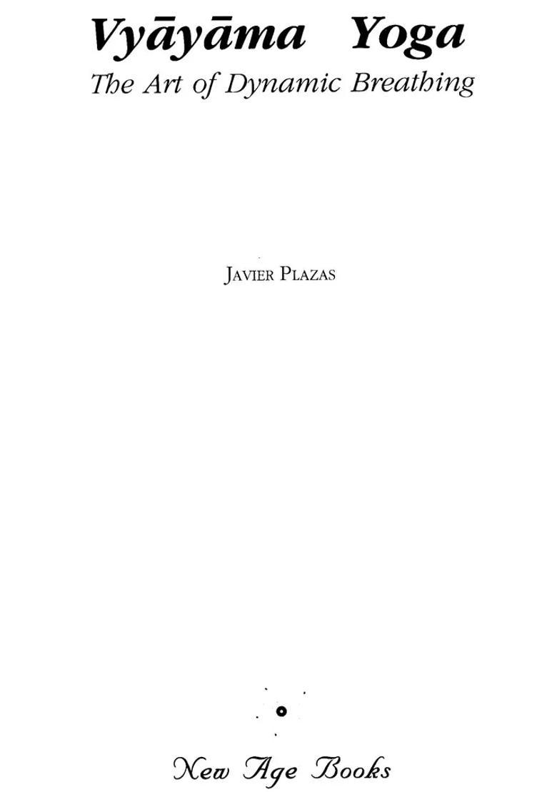 Vyayama Yoga The Art Of Dynamic Breathing An Old And Rare Book - Indya