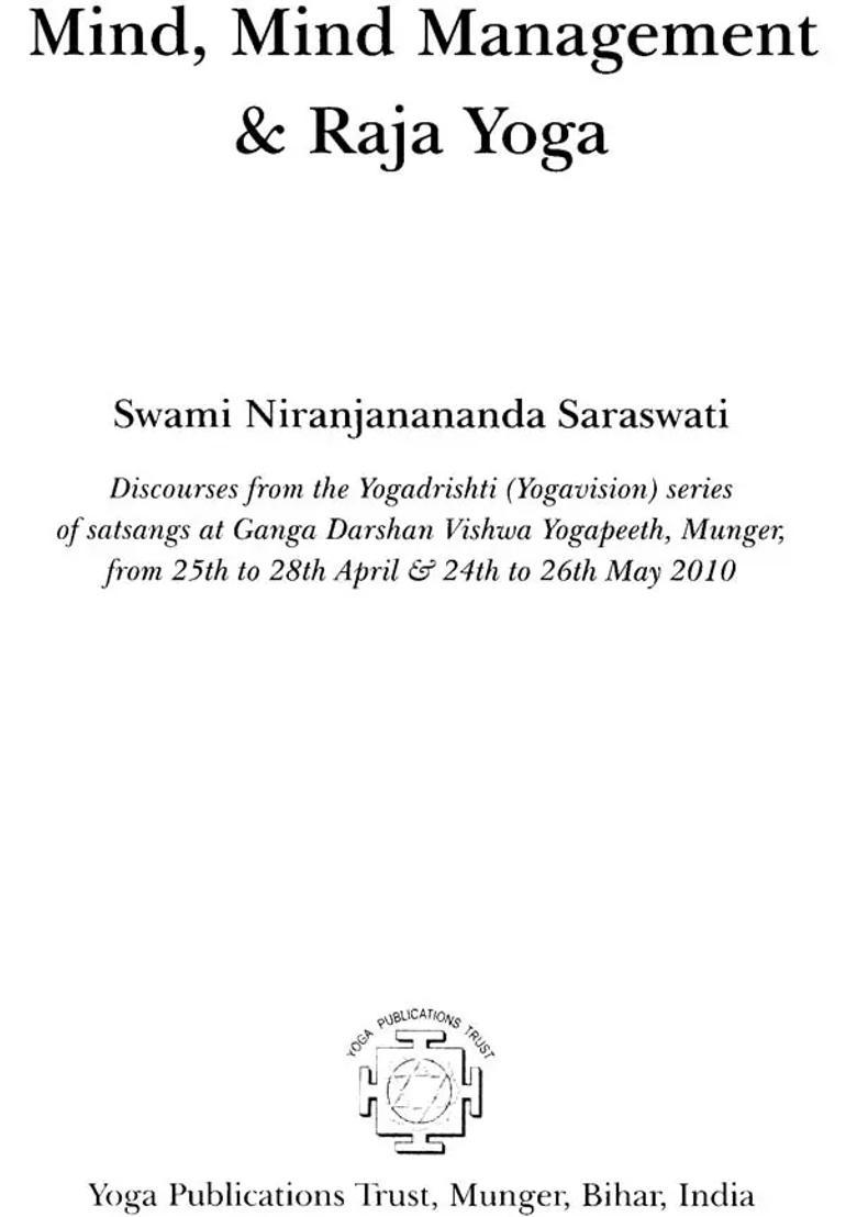 Mind Mind Management And Raja Yoga - Indya