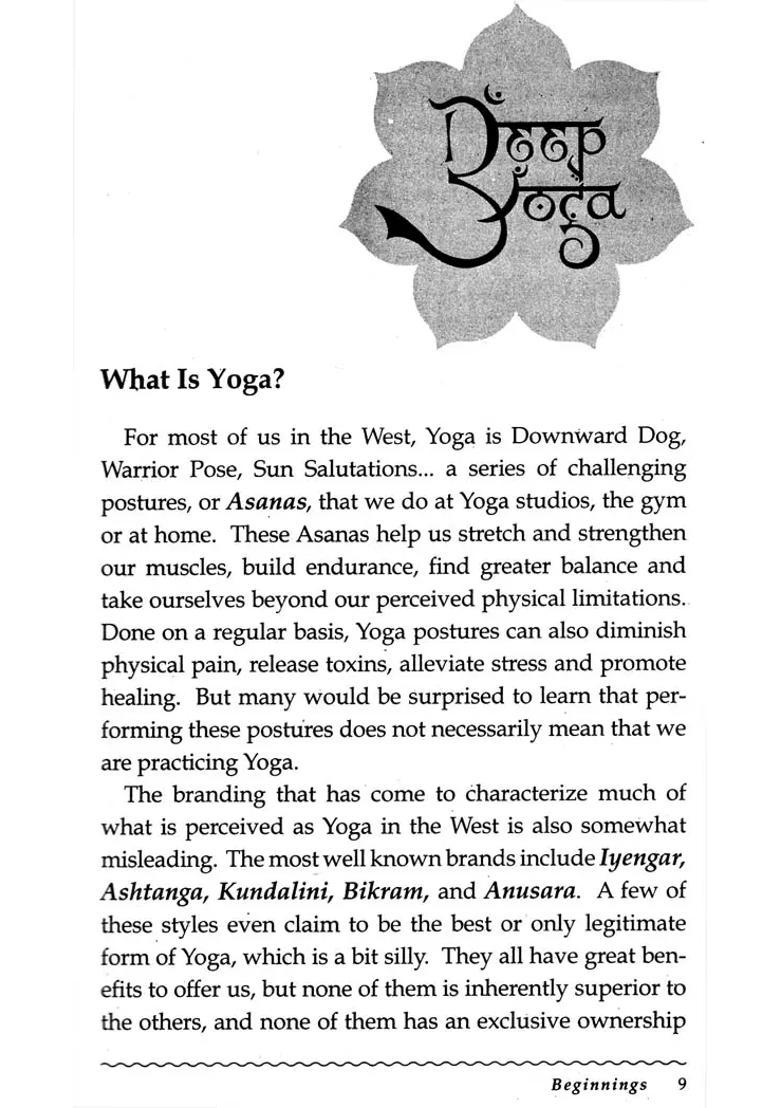 Deep Yoga Ancient Wisdom For Modern Times - Indya