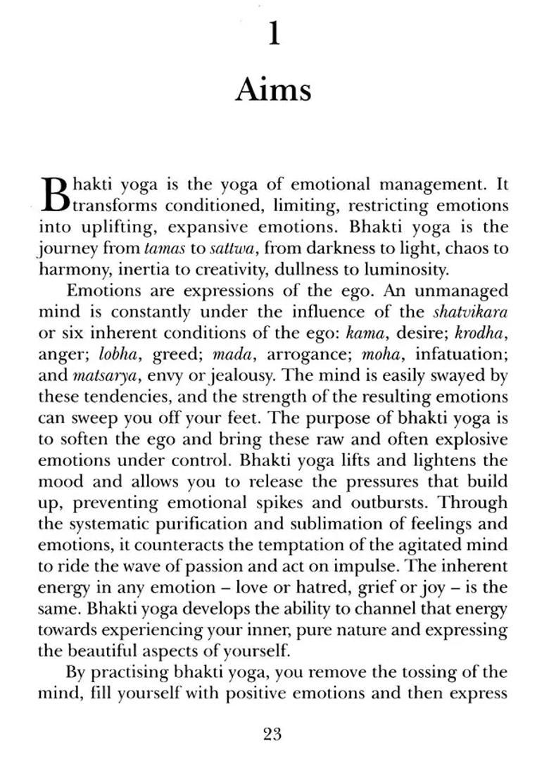 Bhakti Yoga For Everyone Overview And Practice Capsules The Second Chapter - Indya