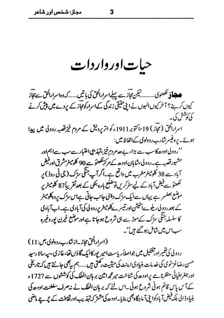 Majaz Shakhs Aur Shair Urdu - Indya