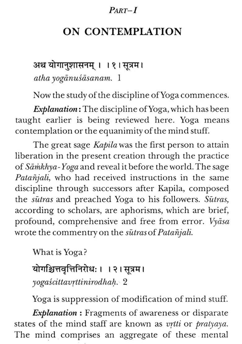 Stepping Stone To Yoga Of Patanjali Yogasopana - Indya