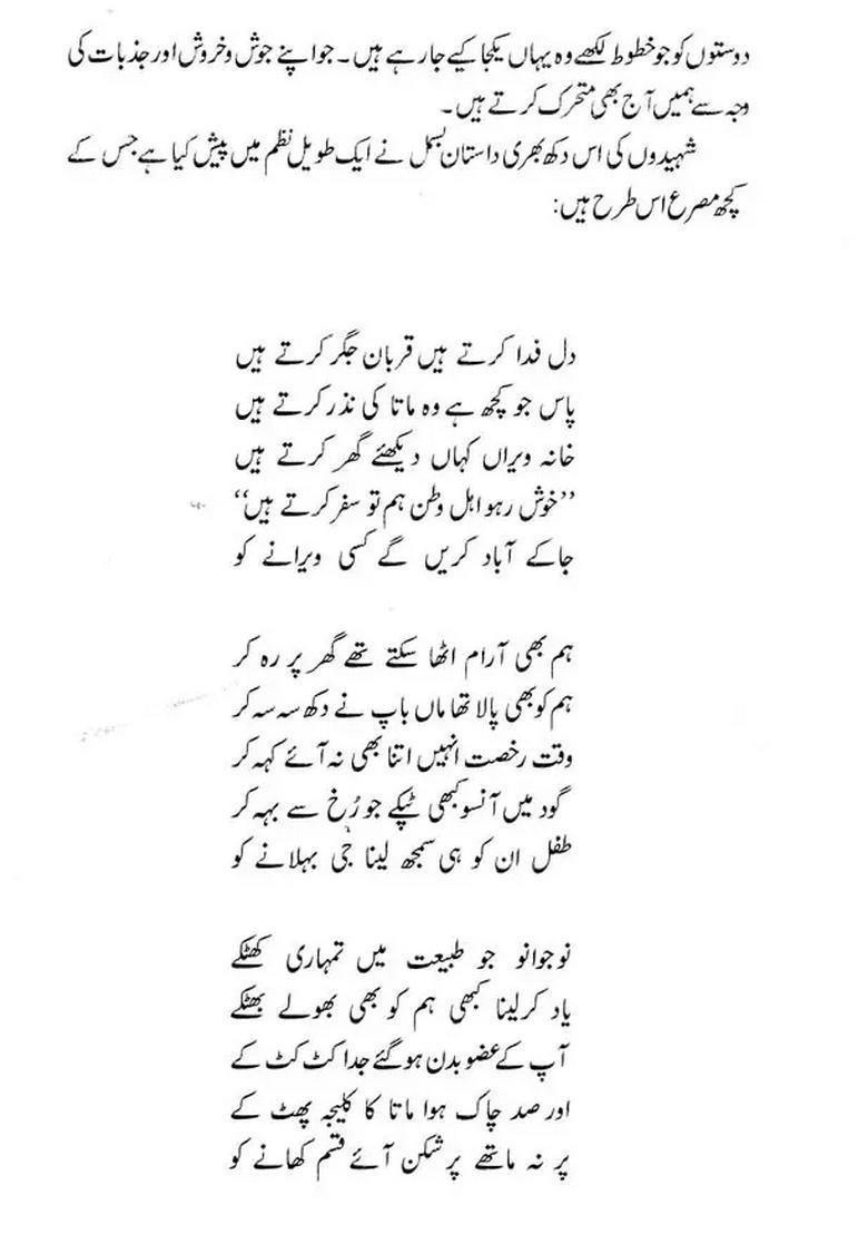 Shahidon Ke Khutoot Urdu - Indya