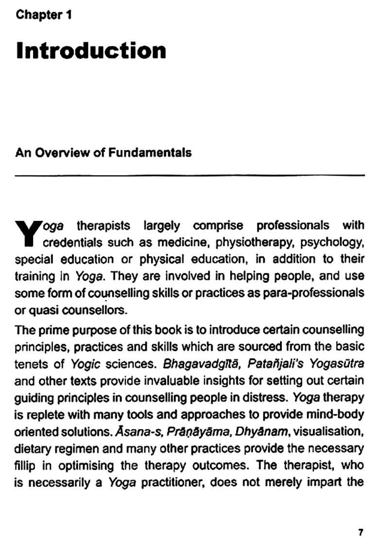 Counselling Principles And Practices For Yoga Therapists - Indya
