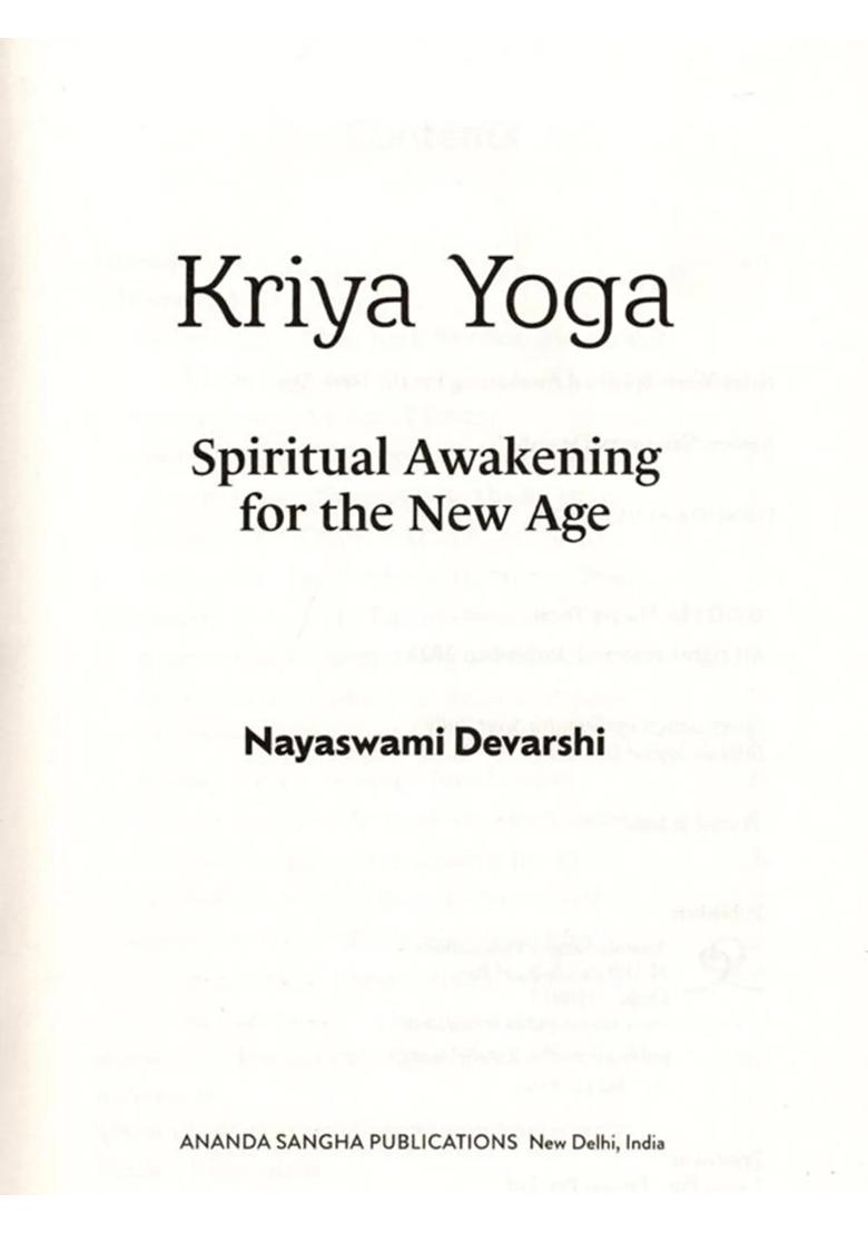 Kriya Yoga Spiritual Awakening For The New Age - Indya