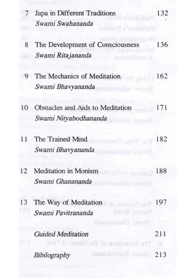 Meditation Monks Of The Ramakrishna Order - Indya