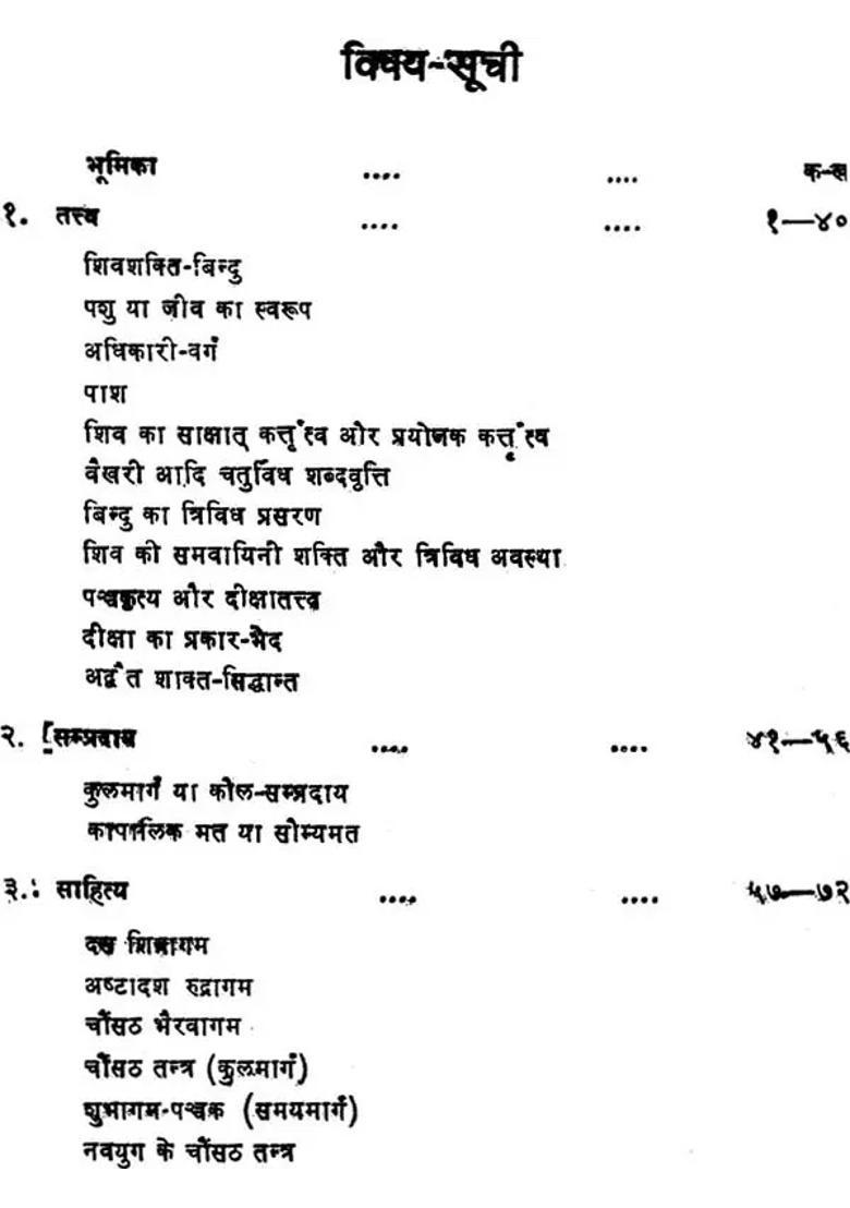 A Birds Eye View Of Tantras And Agama Sastras An Old And Rare Book - Indya