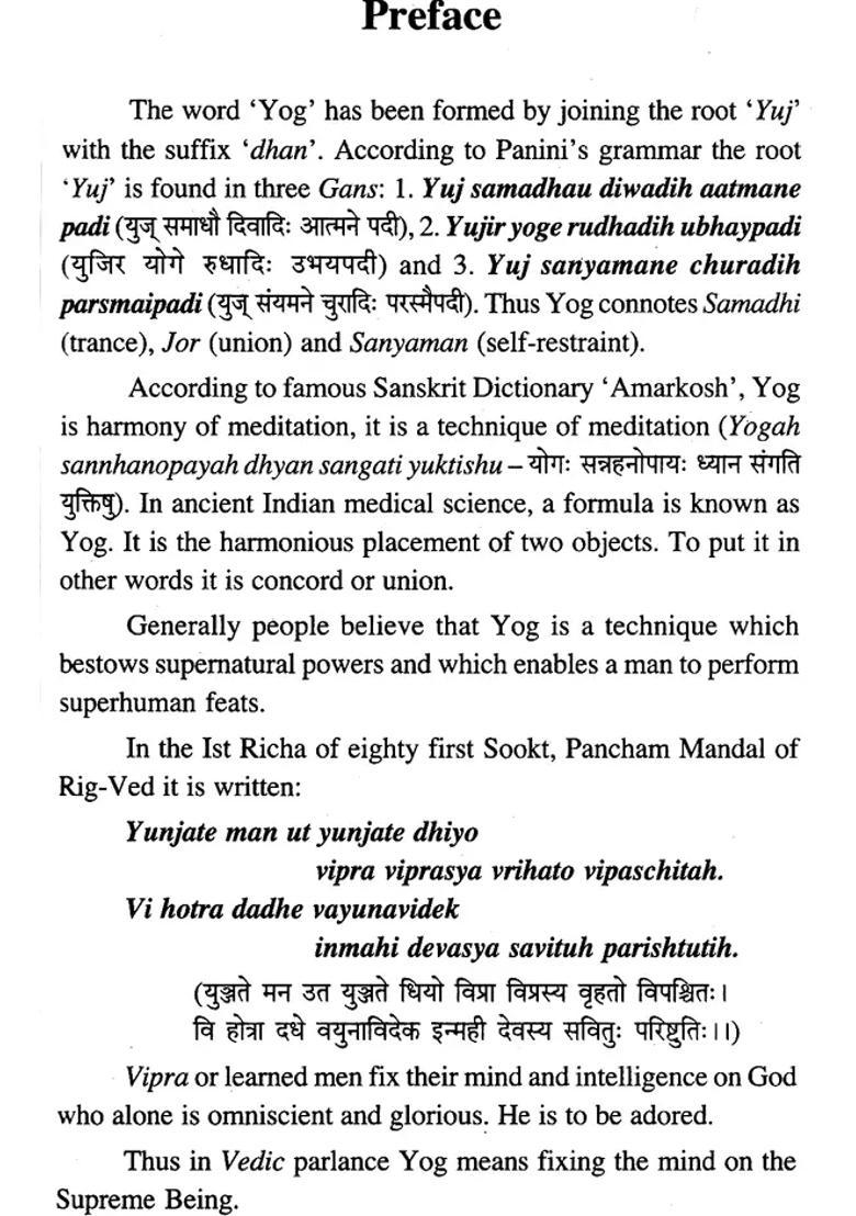 Maharshi Patanjalis Yogdarshan Yogic Interpretation Based On Selfrealisation - Indya
