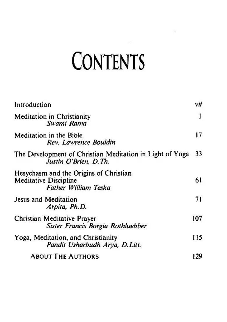 Meditations In Christianity - Indya