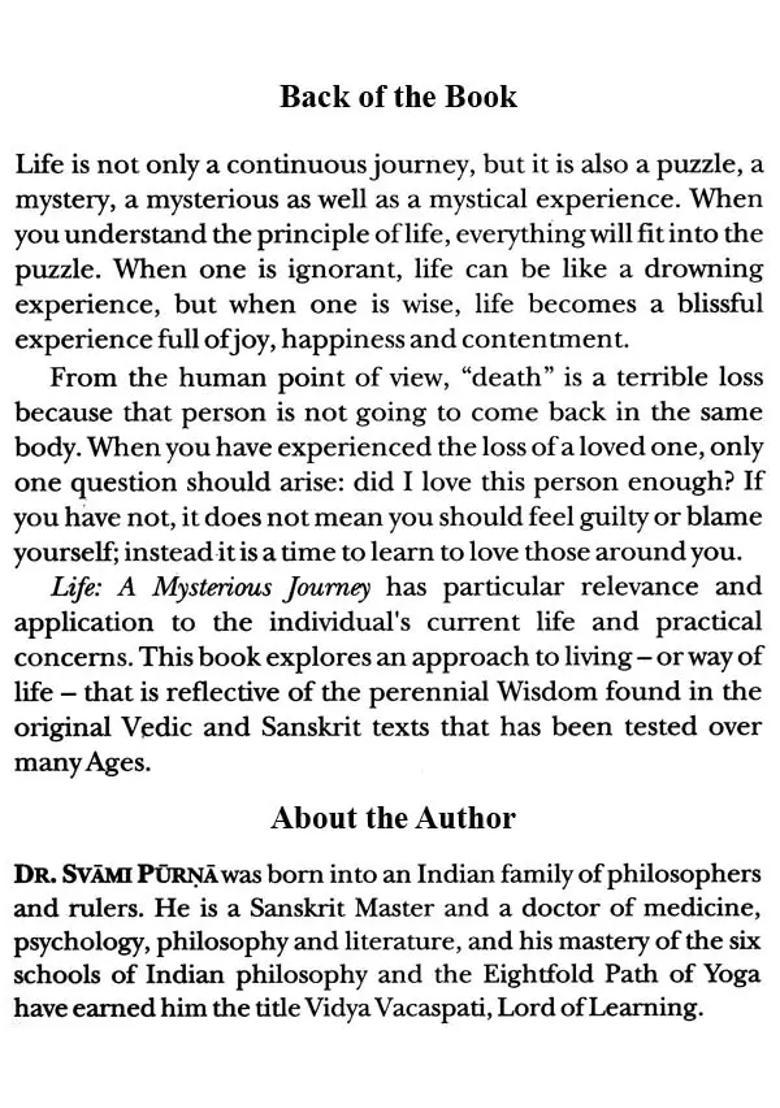 Life A Mysterious Journey - Indya