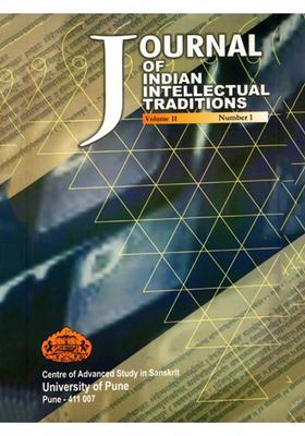 Journal Of Indian Intellectual Traditions Including Articles On Indian Logic And Epistemology Of Yogic Experience