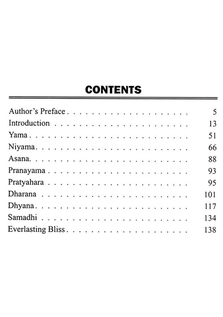 Path To Blessedness Quintessence Of The Ashtanga Yoga Of Sage Maharishi Patanjali - Indya