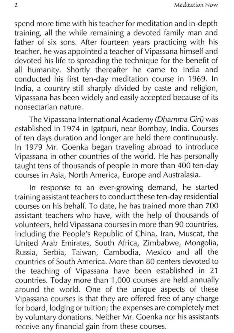 Meditation Now Inner Peace Through Inner Wisdom - Indya