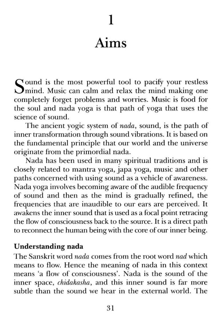 Nada Yoga For Everyone Overview And Practice Capsules The Second Chapter - Indya