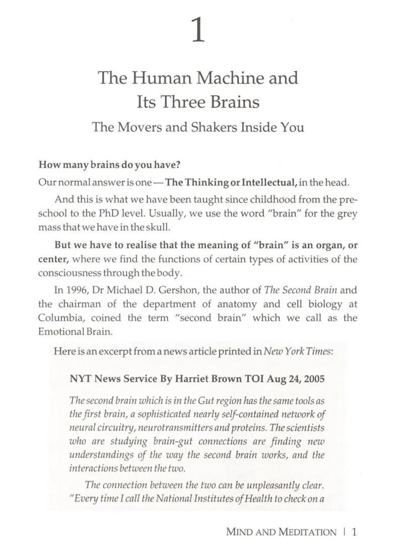 Mind And Meditation The Art And Science Of Awakening - Indya