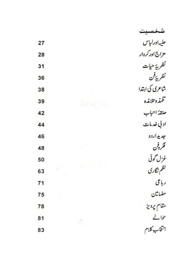 Parwez Shahidi Monograph In Urdu - Indya