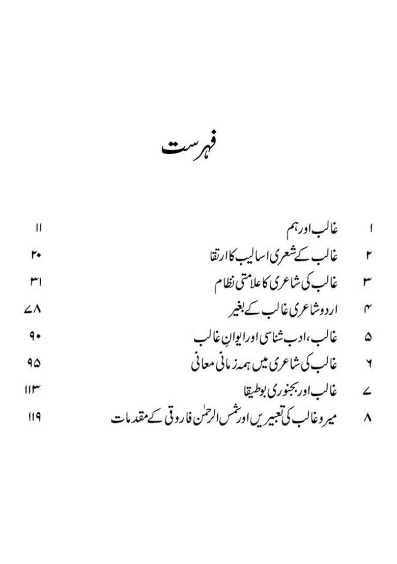 Ghalib Duniyaemaani Ka Mutalea Urdu - Indya