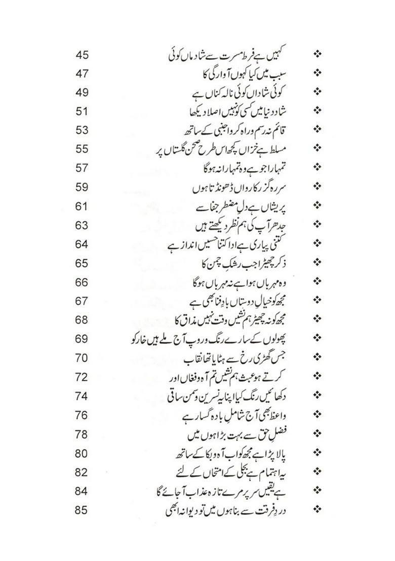 Fasl E Gul A Collection Of Ghazals In Urdu - Indya