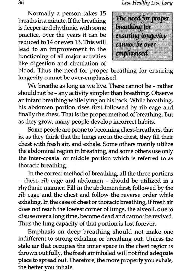 Live Healthy Live Long - Indya