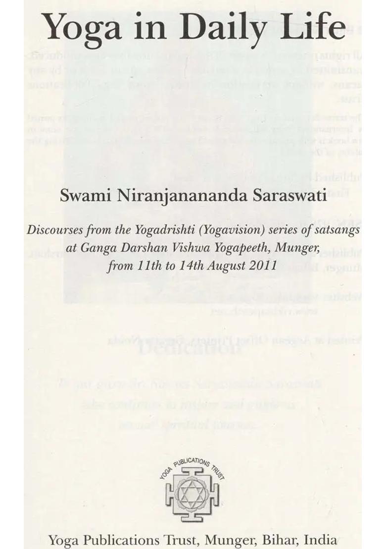 Yoga In Daily Life - Indya