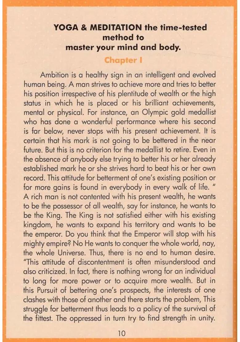 Yoga And Meditation The Time Tested Method To Master Your Mind And Body - Indya