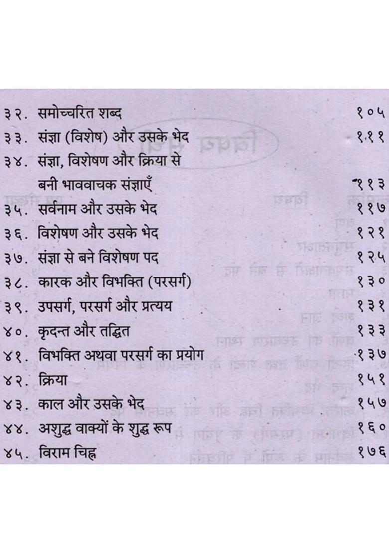 Ancient Hindiodia Grammar For Class Viii Ix And X - Indya