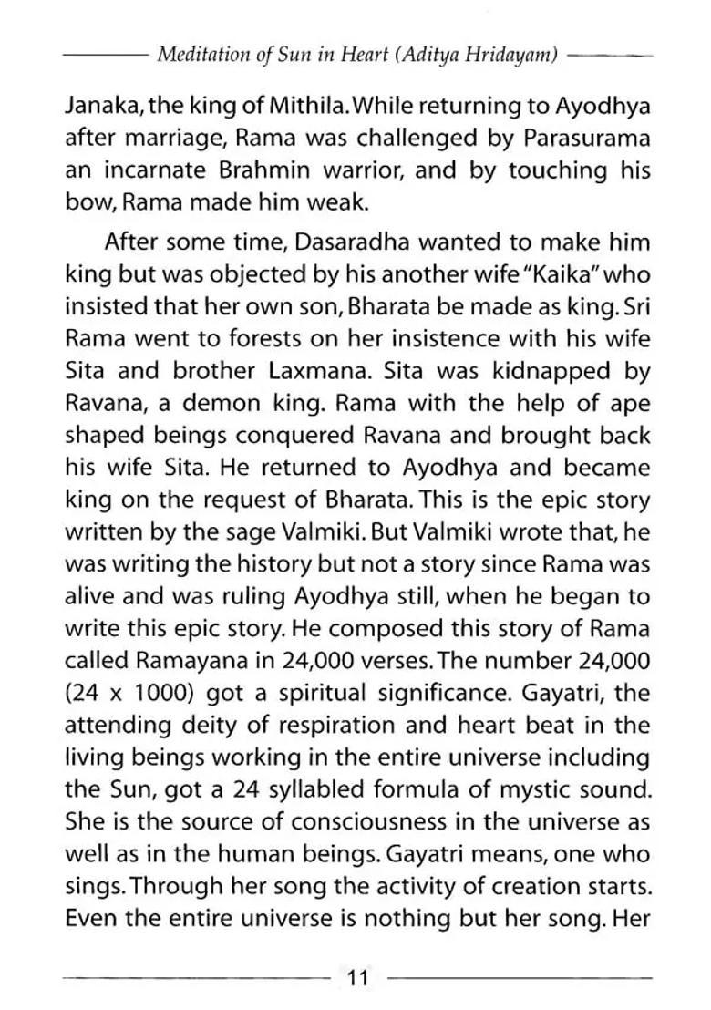 Meditation Of Sun In Heart Aditya Hridayam - Indya