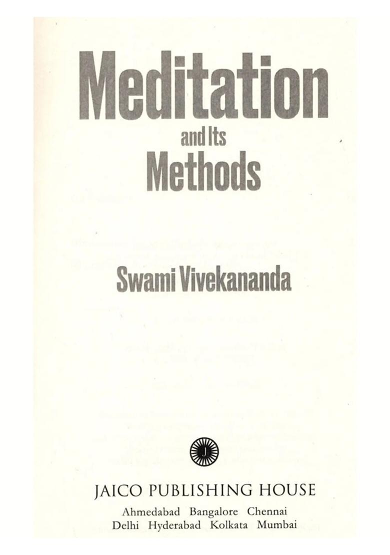 Meditation And Its Methods - Indya