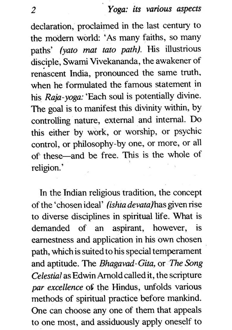 Yoga Its Various Aspects A Symposium On Various Paths Of Yoga - Indya