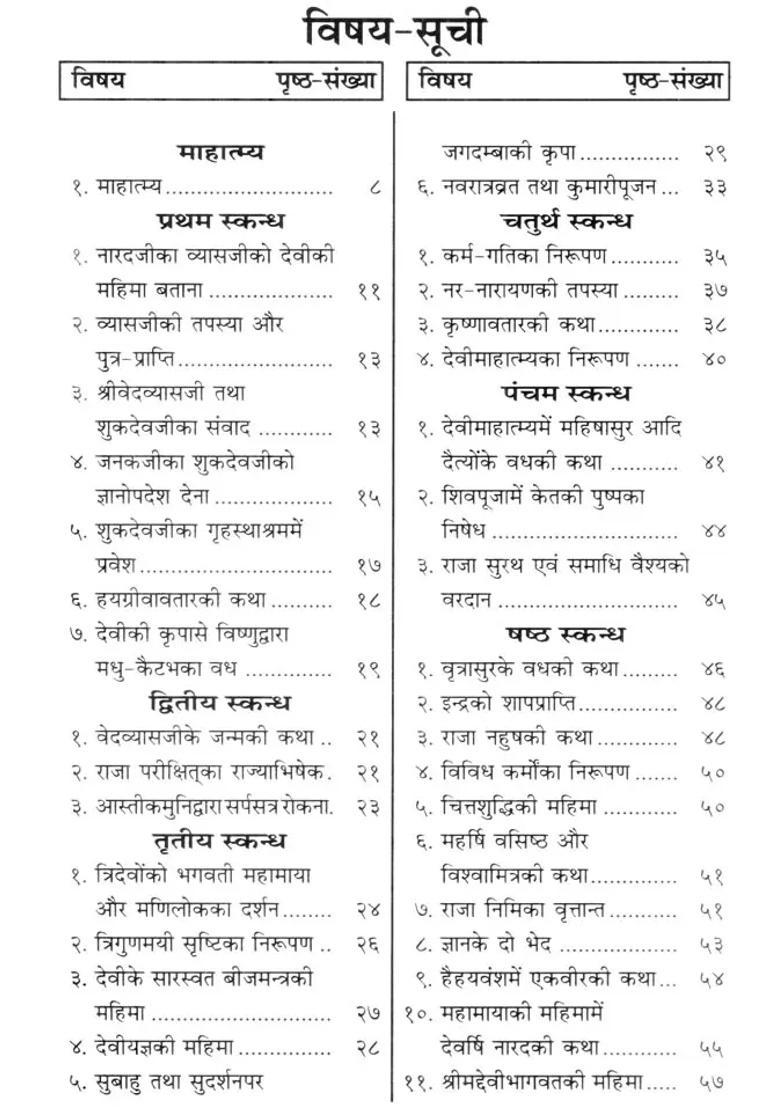 A Synopsis Of Devi Bhagawat - Indya