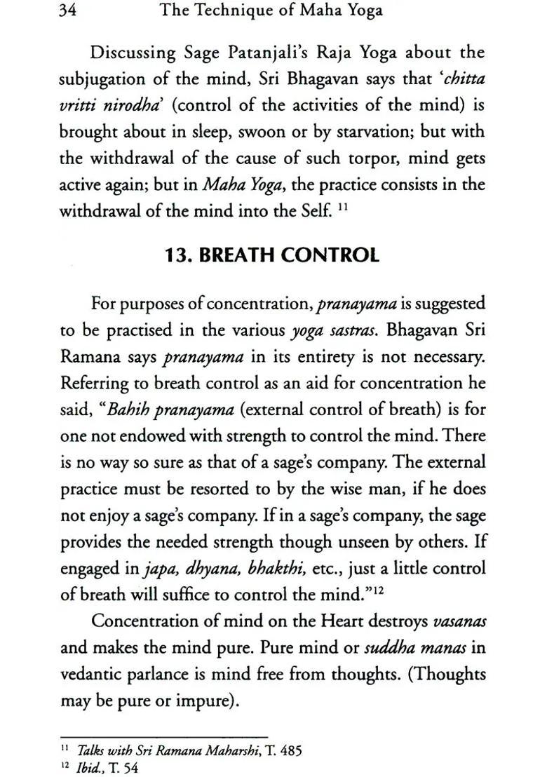 The Technique Of Maha Yoga Self Enquiry - Indya