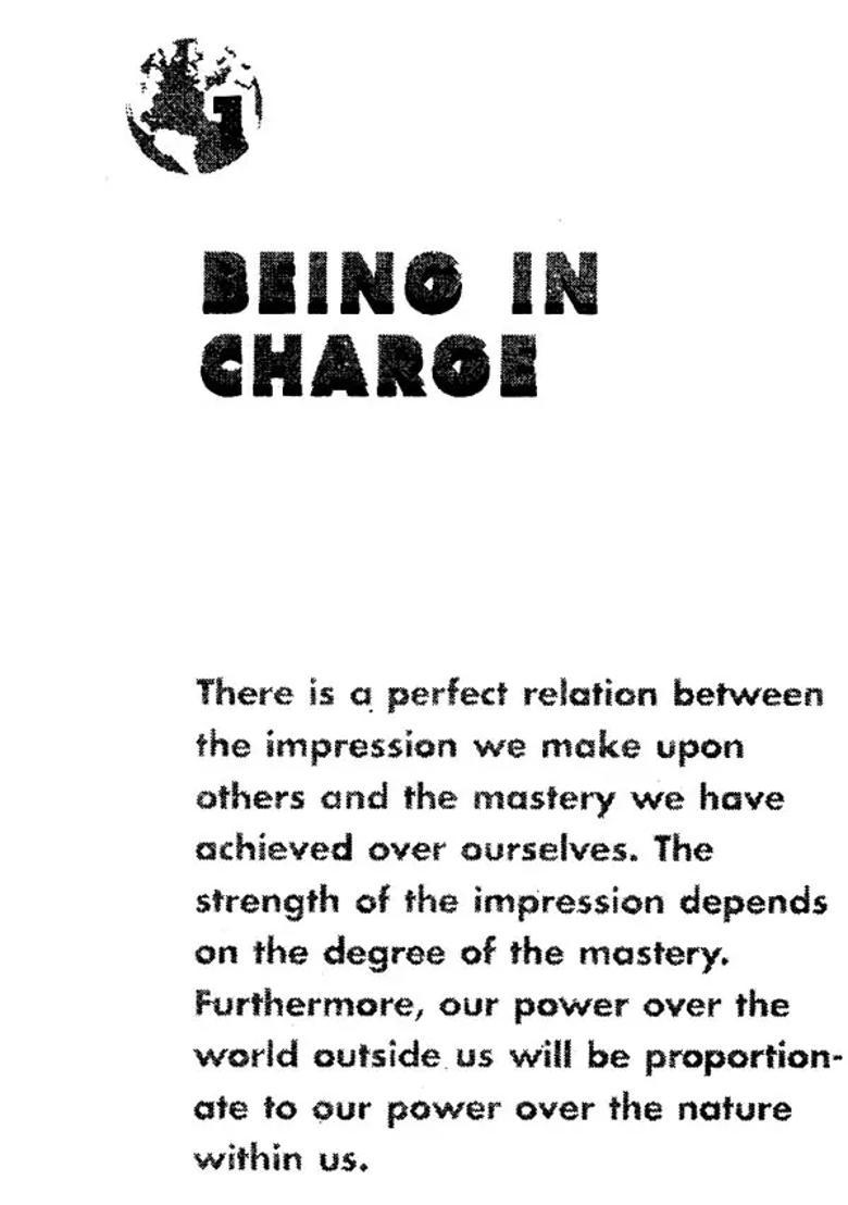 Meditations For People In Charge A Handbook For Men And Women Whose Decisions Affect The World - Indya