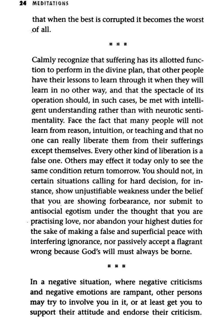 Meditations For People In Charge A Handbook For Men And Women Whose Decisions Affect The World - Indya