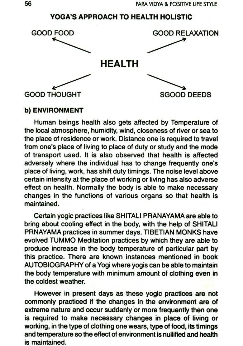 Para Vidya And Positive Life Style Human Physiology Anatomy In Yog Its Purpose - Indya