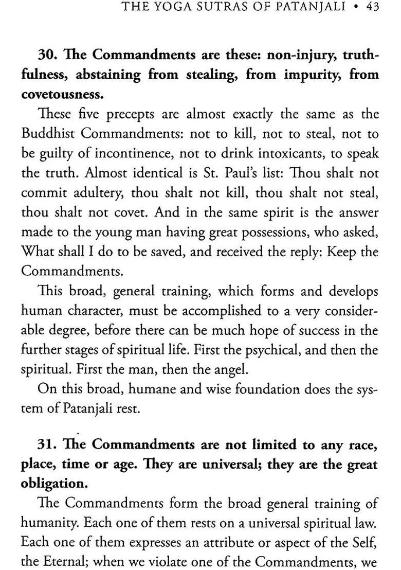 The Yoga Sutras Of Patanjali The Book Of The Spiritual Man - Indya