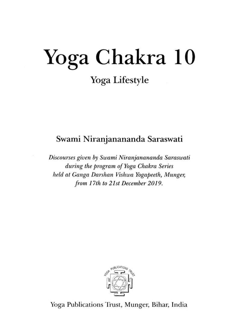 Yoga Chakra The Nd Chapter Yoga Lifestyle Volume - Indya