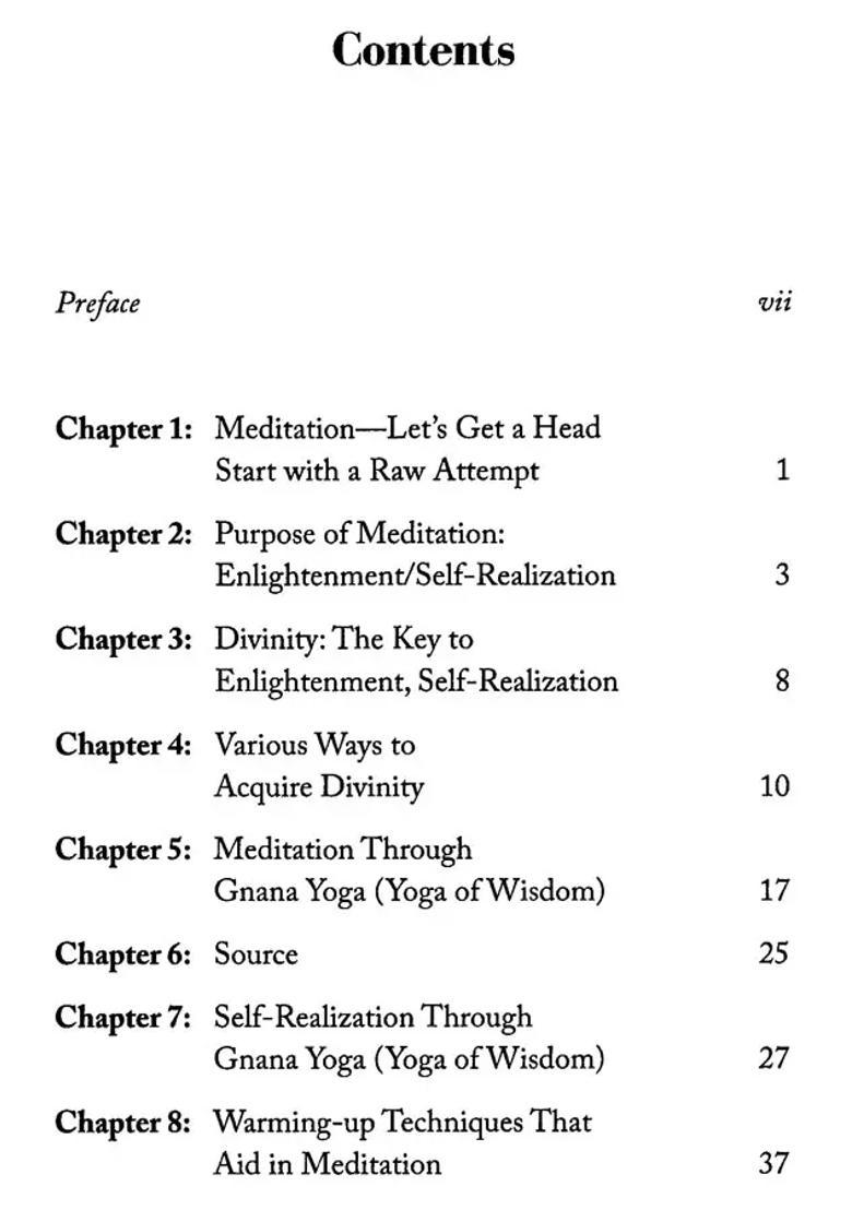 A Basic Handbook For Spiritual Self Realization And Meditation - Indya