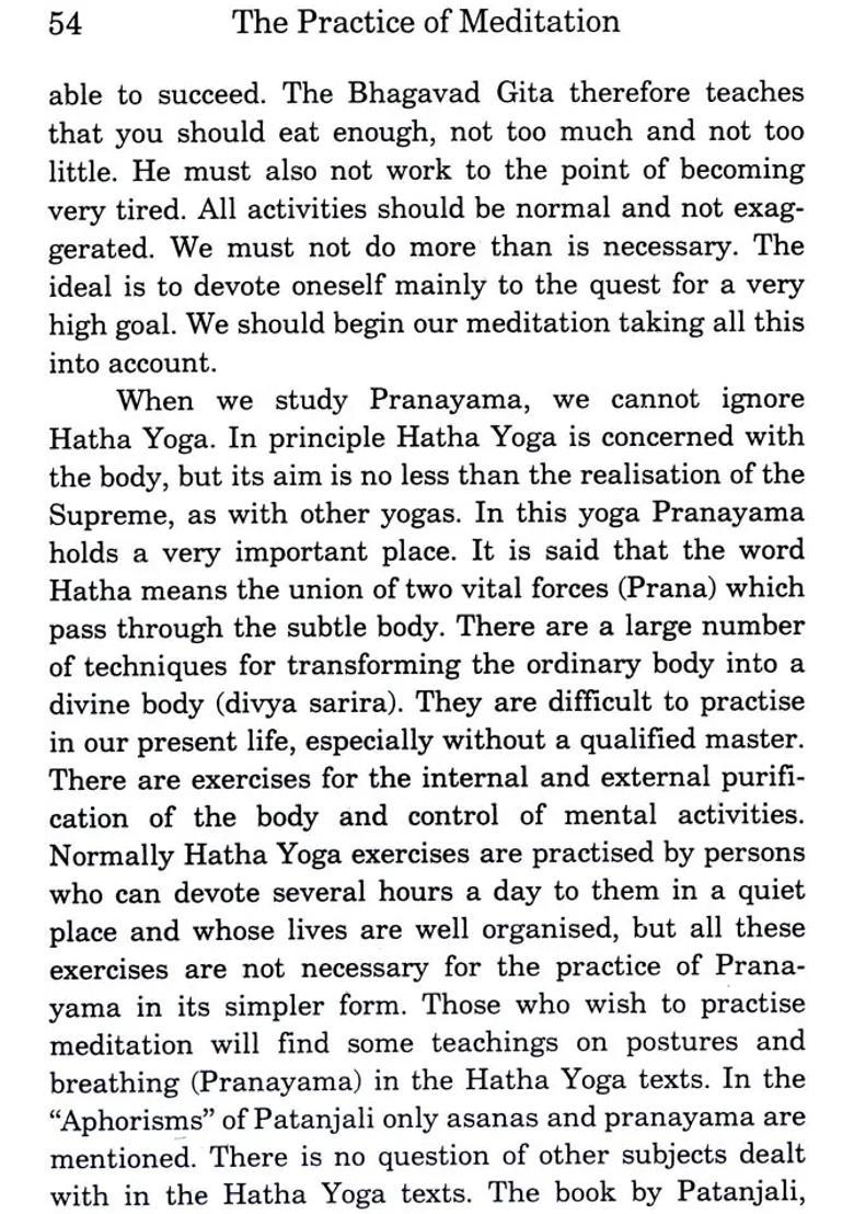 The Practice Of Meditation - Indya