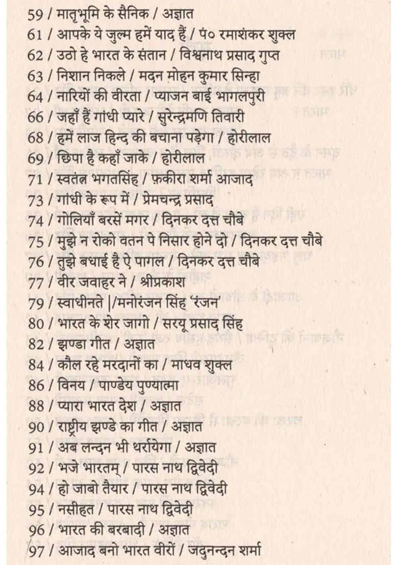 Kranti Gitanjali A Collection Of Banned Historical Songs Confiscated In British India - Indya