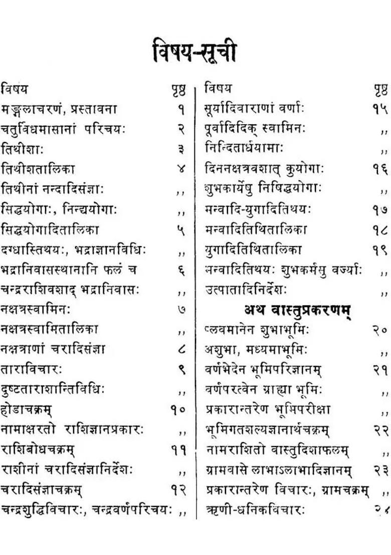 Vyavahar Ratnam Muhurta Jnanam - Indya