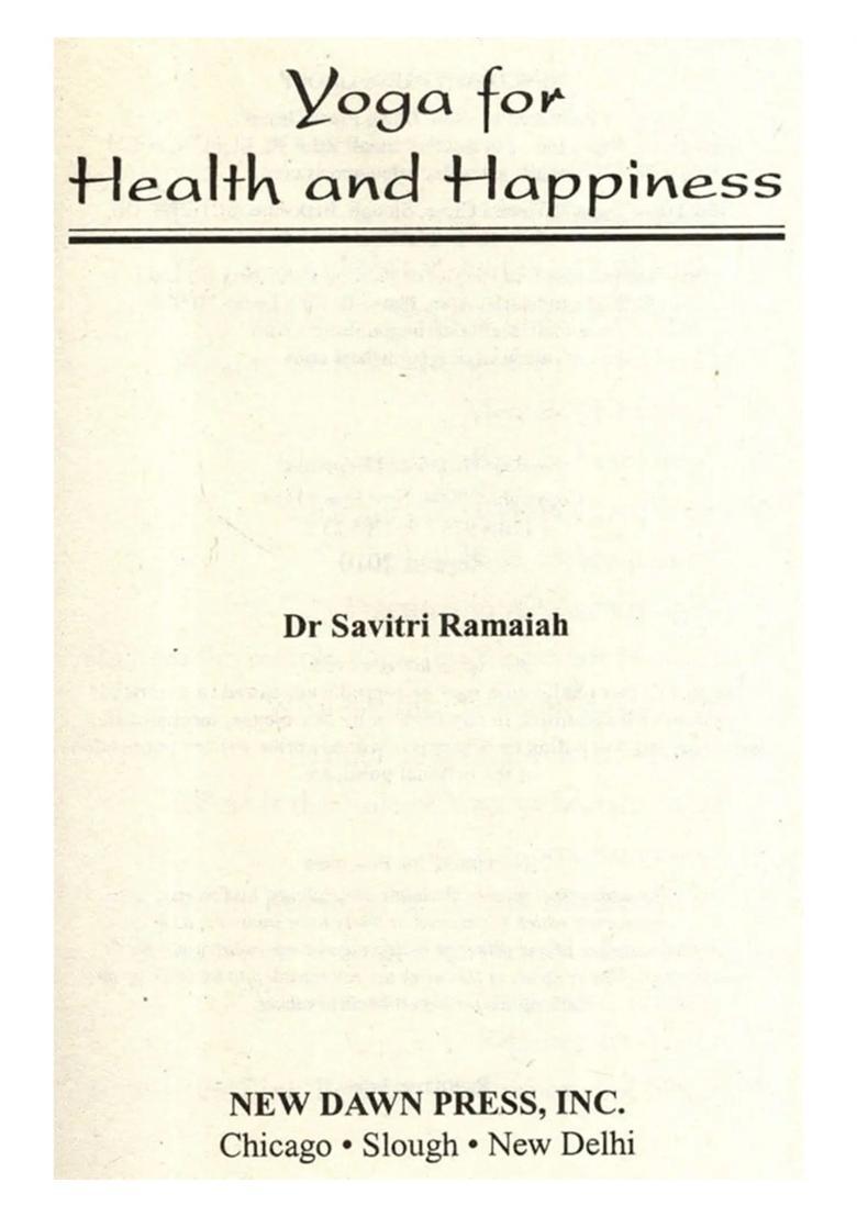 A Handbook That Captures The Essence Of Yoga For Health And Happiness - Indya