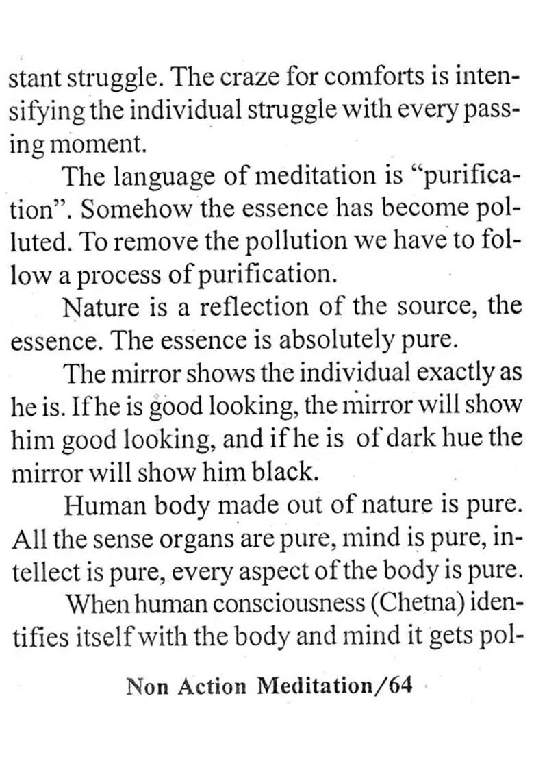 Non Action Meditation - Indya